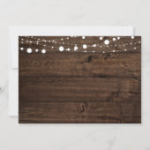 Surprise 60th Birthday Invitation Rustic Wood Kaart (Achterkant)