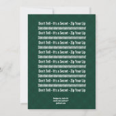 SURPRISE 60th Birthday Modern Forest Green F002 Kaart (Achterkant)