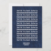 SURPRISE 60th Birthday Modern Royal Blue R604 Kaart (Achterkant)