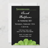 SURPRISE 60th Birthday Sjabloon Lime Green Daisy Kaart (Achterkant)