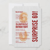 SURPRISE 60th Modern Birthday Whitewash Wood A07 Kaart (Voorkant)
