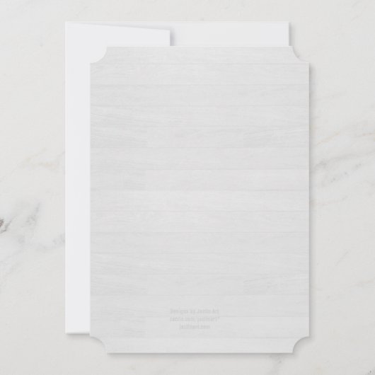 SURPRISE 60th Modern Birthday Whitewash Wood A07 Kaart (Achterkant)