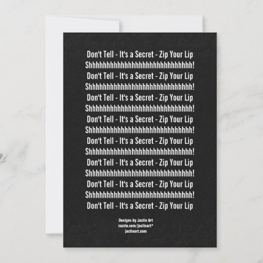 SURPRISE 75th Birthday Black White Red v2 Kaart (Achterkant)