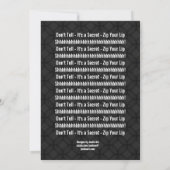 SURPRISE 75th Birthday Black White Red v3 Kaart (Achterkant)