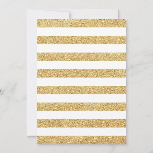 Surprise 80th Birthday - Gold White Royal Blue Kaart (Achterkant)