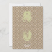 SURPRISE 80th Birthday Modern Vertical Numbers Kaart (Achterkant)