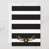 Surprise Adult Gold verjaardagsfeestje uitnodiging (Achterkant)