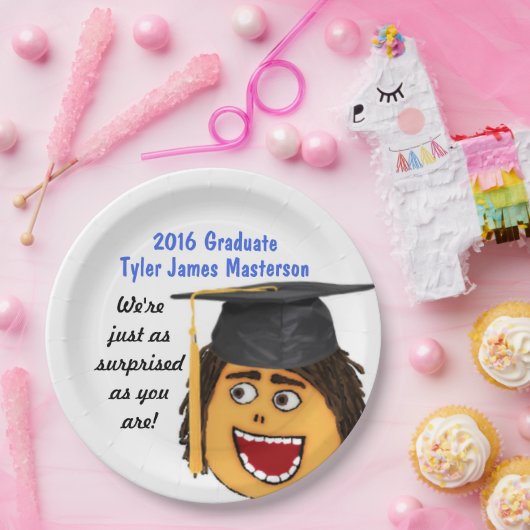 Surprise Afstuderen Afstuderen Cartoon Custom Bord (Feest)