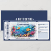 Surprise Aquarium Cadeaubon Kaart (Voorkant / Achterkant)