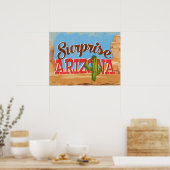 Surprise Arizona Vintage Travel Poster (Keuken)