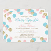 Surprise Baby Sprinkle Invitations Kaart (Voorkant / Achterkant)