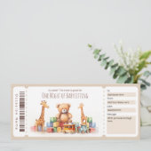 Surprise Babysitten Voucher Sjabloon Kaart (Staand voorkant)