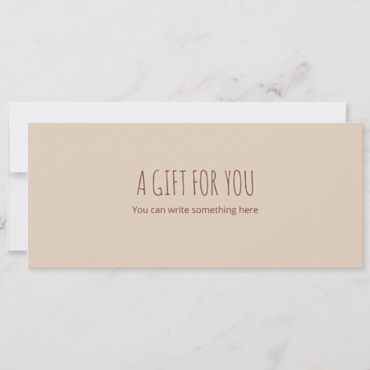 Surprise Babysitten Voucher Sjabloon Kaart (Achterkant)