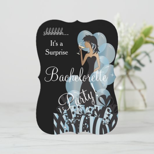 *Surprise Bachelorette Girls Party Kaart (Staand voorkant)