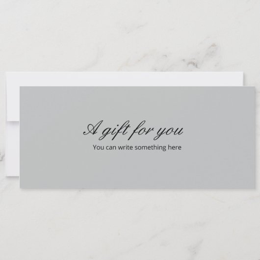 Surprise Ballet Ticket Gift Sjabloon Kaart (Achterkant)