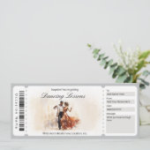 Surprise Balzaal Dansles Cadeaubewijs Kaart (Staand voorkant)