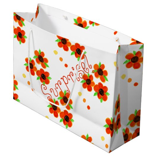 Surprise Birthday Bag Groot Cadeauzakje (Voorkant Gekanteld)