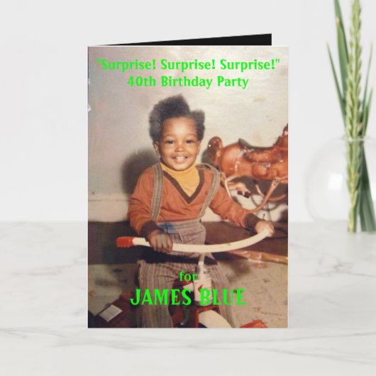 Surprise Birthday Invitation (Voorkant)