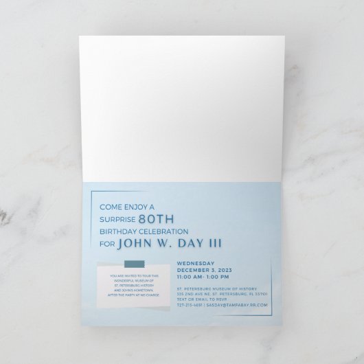 Surprise Birthday Invitation (Binnen)