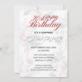 Surprise Birthday Invitation Kaart (Voorkant)