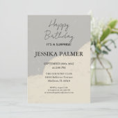 Surprise Birthday Invitation Kaart (Staand voorkant)