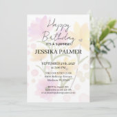 Surprise Birthday Invitation Kaart (Staand voorkant)