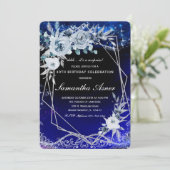 Surprise Birthday Invitation Sjabloon Kaart (Staand voorkant)