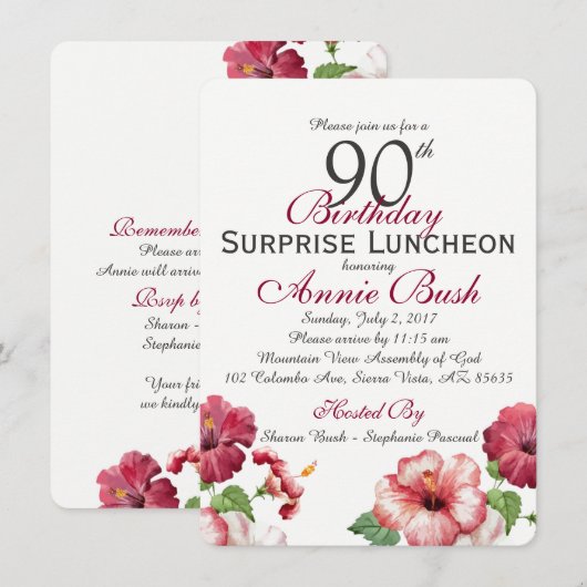 Surprise Birthday Kaart (Voorkant / Achterkant)