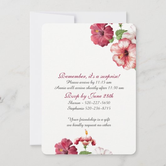 Surprise Birthday Kaart (Achterkant)