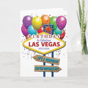 Surprise Birthday Las Vegas Kaart