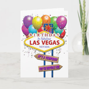 Surprise Birthday Las Vegas Kaart
