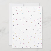 Surprise Birthday Mannen Polka Dot Party Kaart (Achterkant)