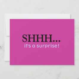 Surprise Birthday Party Invitation Kaart