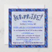 Surprise Birthday Party Invitation Kaart (Voorkant)