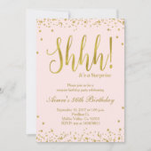 Surprise Birthday Party Invitation Kaart (Voorkant)