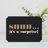 Surprise Birthday Party Invitation Over the Hill Kaart (Staand voorkant)