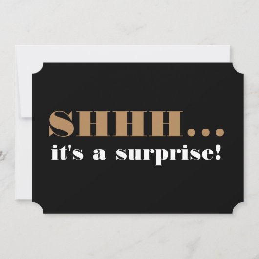 Surprise Birthday Party Invitation Over the Hill Kaart (Voorkant)