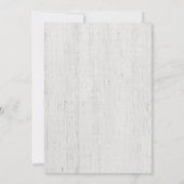 Surprise Birthday Party Invitation - Rustisch hout Kaart (Achterkant)