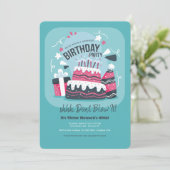 Surprise Birthday Party Kaart (Staand voorkant)