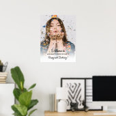 Surprise Birthday Party Photo Fun Welcome  Poster (Thuiskantoor)