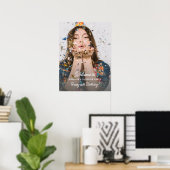 Surprise Birthday Party Photo Fun Welcome  Poster (Thuiskantoor)