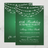 Surprise Birthday Party Sparging Chain Green Kaart (Voorkant / Achterkant)