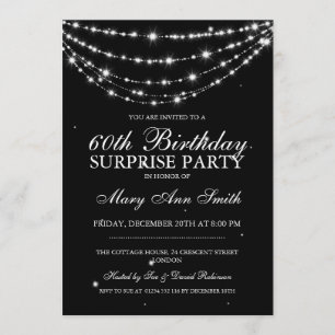 Surprise Birthday Party Sparking Chain Black Kaart