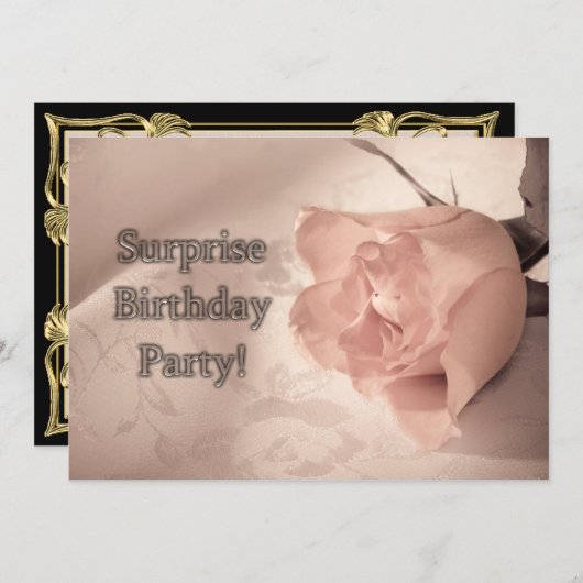 Surprise Birthday party-uitnodiging Kaart