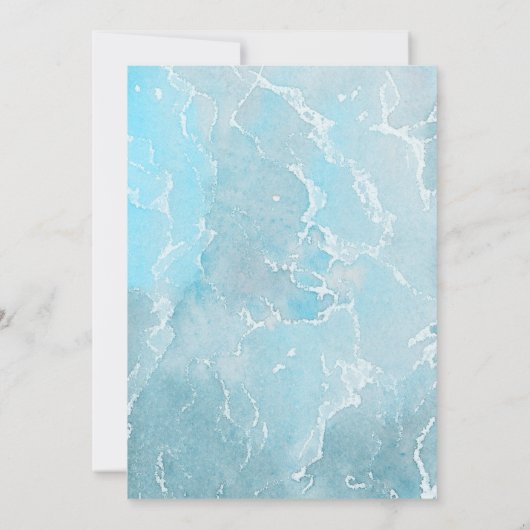 Surprise Birthday Pool Summer Kaart (Achterkant)