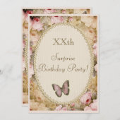 Surprise Birthday Rozen Butterfly, Music Kaart (Voorkant / Achterkant)