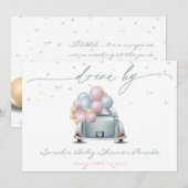 Surprise Blue Baby shower Celebration Parade Kaart (Voorkant / Achterkant)