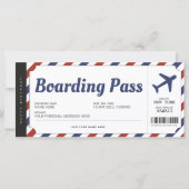 Surprise Boarding Pass Airplane Gift Ticket (Voorkant)