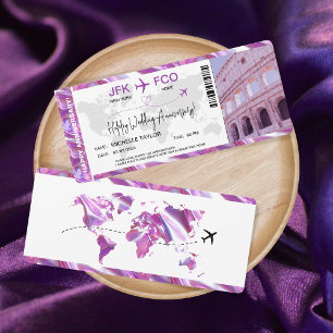 Surprise Boarding Pass Trip Ticket Destination Kaart