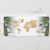 Surprise Boarding Pass Trip Ticket Mexico Kaart (Achterkant)